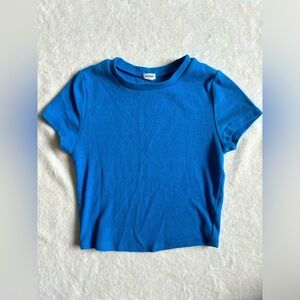 Blue garage tee